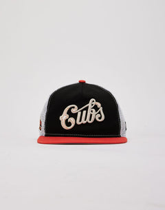 New Era Chicago Cubs Golfer Trucker White Mesh Black Red The Golfer Snapback Hat