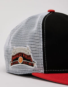 New Era Chicago Cubs Golfer Trucker White Mesh Black Red The Golfer Snapback Hat