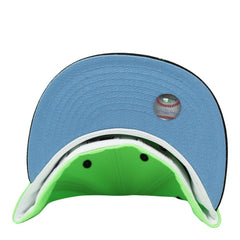 New Era LA Angels 50th Anni Lime Green Black Blue 59Fifty 5950 Patch Fitted Hat