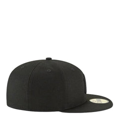 New Era New York Yankees MLB Basic Black Gray 59Fifty 5950 Patch Fitted Cap Hat