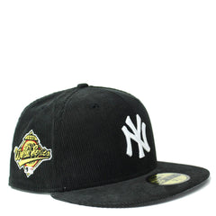 New Era NY Yankees '96 WS Corduroy Black White Gray 59Fifty 5950 Patch Fitted