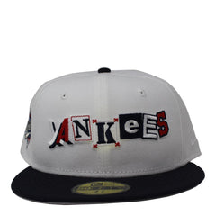 New Era NY Yankees '96 WS Black White Gray 59Fifty 5950 Patch Fitted Cap Hat