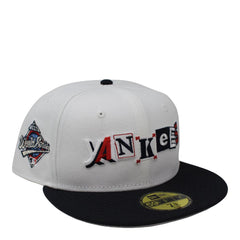 New Era NY Yankees '96 WS Black White Gray 59Fifty 5950 Patch Fitted Cap Hat