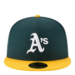 New Era Oakland Athletics WS Green White Yellow Gray 59Fifty 5950 Patch Fitted