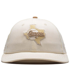 New Era Texas Rangers Low Pro Chrome Khaki 59Fifty 5950 Patch Fitted Cap Hat