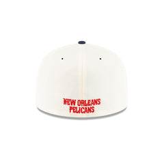 New Era New Orleans Pelicans Mascot White Blue Gray 59Fifty 5950 Patch Fitted