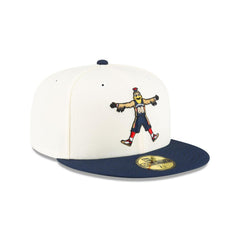 New Era New Orleans Pelicans Mascot White Blue Gray 59Fifty 5950 Patch Fitted