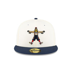 New Era New Orleans Pelicans Mascot White Blue Gray 59Fifty 5950 Patch Fitted