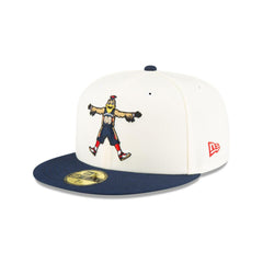 New Era New Orleans Pelicans Mascot White Blue Gray 59Fifty 5950 Patch Fitted