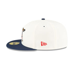 New Era New Orleans Pelicans Mascot White Blue Gray 59Fifty 5950 Patch Fitted