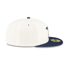 New Era New Orleans Pelicans Mascot White Blue Gray 59Fifty 5950 Patch Fitted