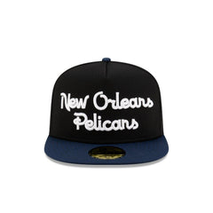 New Era New Orleans Pelicans Dashmark Mesh Black Blue Gray 59Fifty 5950 Fitted
