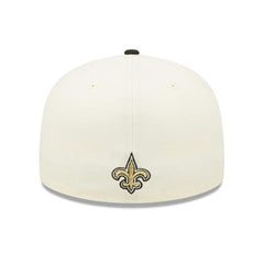 New Era New Orleans Saints '22 Chrome Black Gold Blue 59Fifty 5950 Patch Fitted