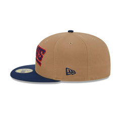 New Era New York Giants Brown Red Navy Gray 59Fifty 5950 Patch Fitted Cap Hat
