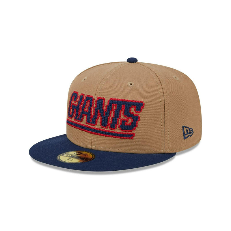 New Era New York Giants Brown Red Navy Gray 59Fifty 5950 Patch Fitted Cap Hat