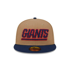 New Era New York Giants Brown Red Navy Gray 59Fifty 5950 Patch Fitted Cap Hat