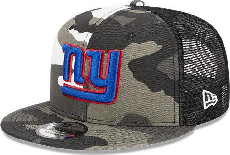 New Era NY Giants Camo Gray Blue Red White Black 9Fifty 950 Patch Snapback