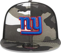 New Era NY Giants Camo Gray Blue Red White Black 9Fifty 950 Patch Snapback