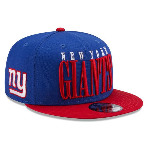 New Era NY Giants Title NFL Blue Red White 9Fifty 950 Patch Snapback Cap Hat