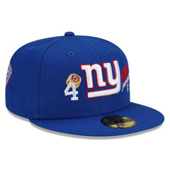 New Era NY Giants NFL Royal Blue Red Gray 59Fifty 5950 Patch Fitted Cap Hat