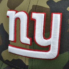 New Era NY Giants Wood Brown Camo White Red 9Fifty 950 Patch Snapback Cap Hat
