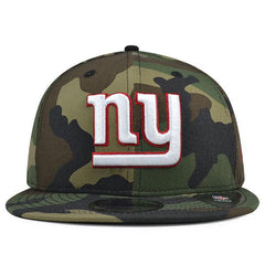 New Era NY Giants Wood Brown Camo White Red 9Fifty 950 Patch Snapback Cap Hat