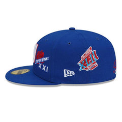 New Era NY Giants NFL Royal Blue Red Gray 59Fifty 5950 Patch Fitted Cap Hat
