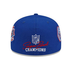 New Era NY Giants NFL Royal Blue Red Gray 59Fifty 5950 Patch Fitted Cap Hat