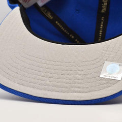 Mitchell And Ness NY Knicks '73 NBA FINALS INV LOGO Royal Orange Gray Snapback