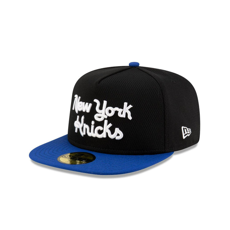 New Era New York Knicks Dashmark Mesh Black White Blue Gray 59Fifty 5950 Fitted