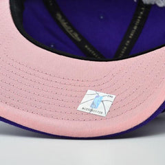 Mitchell And Ness NY Knicks ALL LOVE Royal Blue Orange Pink Patch Snapback Hat