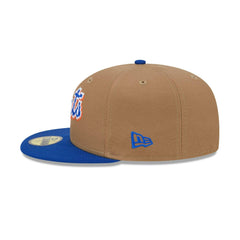 New Era New York Mets Brown White Blue Gray 59Fifty 5950 Patch Fitted Cap Hat
