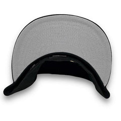 New Era NY Queens Black Gold Grey 59Fifty 5950 Patch Fitted Cap Hat
