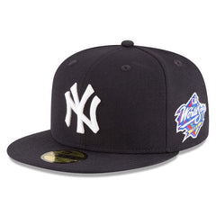 New Era NY Yankees '98 WS Navy Blue White Red Yellow 59Fifty 5950 Patch Fitted