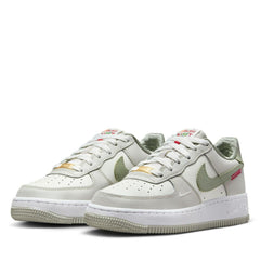 Kids Nike Air Force 1 LV8 Year Of The Snake GS Sail Olive Aura Green Red Shoe