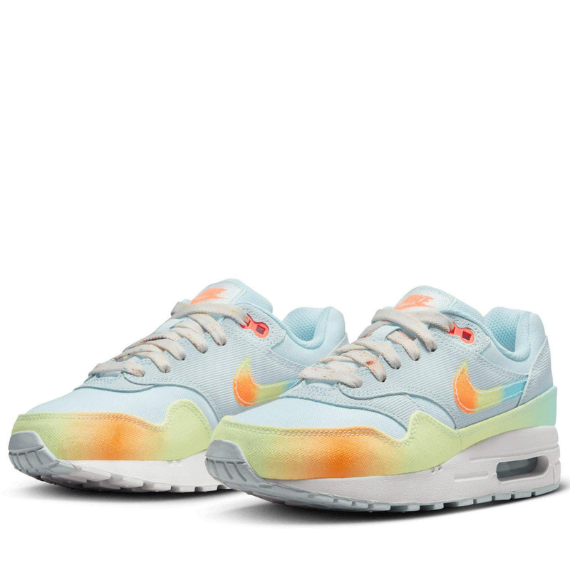 Kids Nike Air Max 1 BG GS Glacier Blue Total Orange White HF4788-474 Sneaker