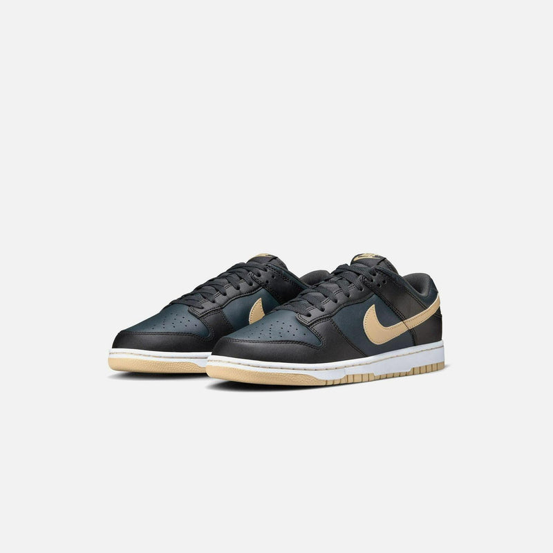 Nike Dunk Low Retro PRM Low Black Midnight Navy Tan nkdv0831-005 Shoe Sneaker