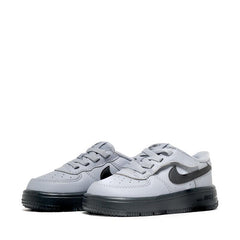 Kids Nike Force 1 Low Easy On TD Wolf Grey Dark Smoke Grey HQ3809-001 Sneaker