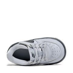 Kids Nike Force 1 Low Easy On TD Wolf Grey Dark Smoke Grey HQ3809-001 Sneaker