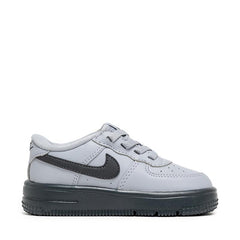 Kids Nike Force 1 Low Easy On TD Wolf Grey Dark Smoke Grey HQ3809-001 Sneaker