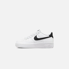 Kids Nike Air Force 1 GS White Black nkfv5948-101 Shoe Sneaker Trainer