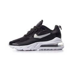 Nike Air Max 270 React Black Metallic Silver CT3426-001 Shoe Sneaker Trainer