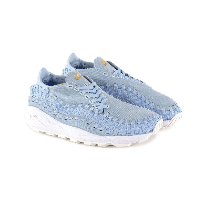 Wmns Nike Air Footscape Woven Washed Denim Blue White FV6103-400 Sneaker Shoe