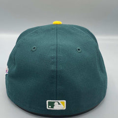 New Era Oakland A's '89 WS Green Yellow White 59Fifty 5950 Patch Fitted Cap Hat