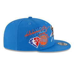 New Era Oklahoma City Thunder '22 Orange White Yellow 9Fifty 950 Patch Snapback