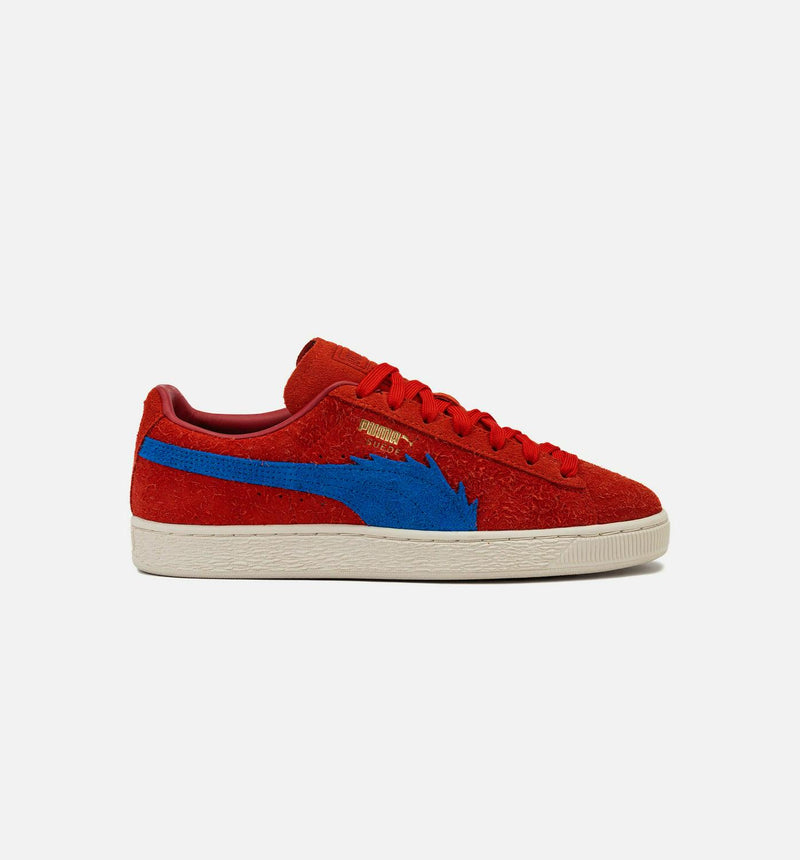 Puma One Piece Suede Buggy Red Blue 396520 01 Shoe Sneaker Trainer
