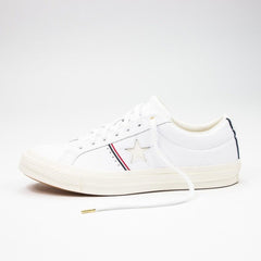 Converse One Star Ox White Enamel Red Egret Shoe Sneaker Trainer