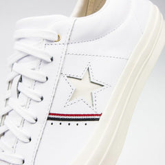 Converse One Star Ox White Enamel Red Egret Shoe Sneaker Trainer