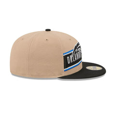 New Era Orlando Magic '24 Draft Beige Black Gray 59Fifty 5950 Patch Fitted Hat