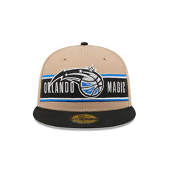 New Era Orlando Magic '24 Draft Beige Black Gray 59Fifty 5950 Patch Fitted Hat